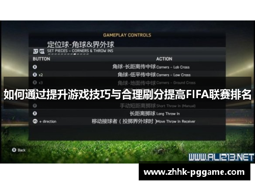 如何通过提升游戏技巧与合理刷分提高FIFA联赛排名 如何通过提升游戏技巧与合理刷分提高FIFA联赛排名